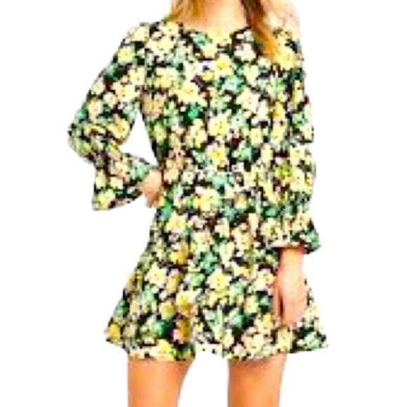Who What Wear Dresses & Skirts - NWT Who What Wear Electric Floral tunic tiered